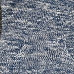 Rue 21 Women’s  Blue & White Medium Turtleneck Sweater Photo 1