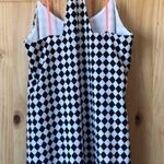 Alya retro racing check neon strap dress size small Photo 6