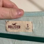 Hollister  Light Green Sheer Lace Yoke 3/4 Sleeve Shirt Photo 1