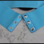 Blue & black zipper flower button belt Photo 3