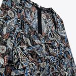 ZARA NWT  Stunning Draped Paisley Print Mini Dress Photo 4