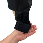 C/MEO COLLECTIVE Counting Stars Top Black Sheer Sleeve Peplum Keyhole Medium Photo 8