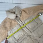 QED London Teddy Puffer Jacket Size 12 Beige Tie Waist Outdoor Warm Tan Photo 10