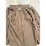 Carole Wren Teddy Coat Brown Sherpa Long Coat Women's XL Double Breasted Photo 4