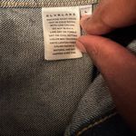 SLVRLAKE Trucker Cropped Denim Vest Women’s Dark Blue Cotton Size Large Photo 13