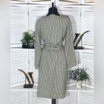 Vtge 90s Willowridge houndstooth black white long trench coat dress USA made L Size L Photo 1