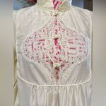 Lily Of France Vintage 70s Lily Of France Ivory Lace Trad Wife Peignoir Long Lined Nightgown S Photo 5