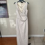 House Of CB  Laria Ecru Vegan Leather Maxi dress Cream Cocktail NWOT‎ Size XL Photo 6