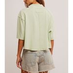 Free People Light Green Short Sleeve Tee Photo 3