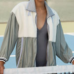 Daily Practice by Anthropologie Windbreaker Jacket in Size L Green Size L Photo 0