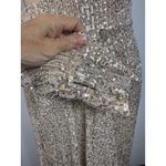Mac Duggal NWT IEENA 26730 Silver Sequined One Shoulder Cut Out Gown Silver Sz 6 Photo 4