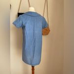 Vintage TrimGirl Denim Look Mini Dress Blue Photo 2