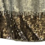 Jaloux Ombré Sequin Mini Skirt Hand Embellished Party New Years Disco NWT Large Silver Photo 2