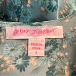 Betsey Johnson Vintage Womens Floral Silk Romper Jumpsuit Size 2 90s Y2K Retro Photo 9