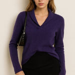 Valerie Stevens Y2K 100% Cashmere Cowl Neck Sweater Photo 0