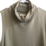 Garnet Hill Sage Tencel Blend Tunic Top Sleeveless Turtleneck A10 Photo 1