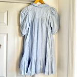 Maje  Heart Embroidered Puff Sleeve Shirt Dress Photo 4