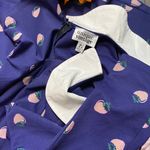 Unique Vintage Navy & Pink Strawberry Print Eloise Swing Dress NWOT MEDIUM Photo 6