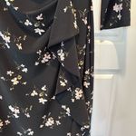 Ralph Lauren Lauren  Black Floral Amadora Dress Size 2 Photo 7