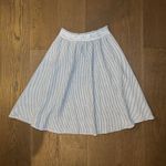 POL Women’s Striped Skirt S/M Gray And White Boho Festival Beach Photo 1