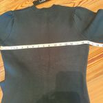 Lulus  NWT Sweater Dress Sz MED Rhapsodize Emerald Green Balloon Sleeve Bodycon Photo 10