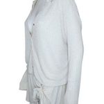 Free People Lively Romper Natural Oatmeal Beige Womens Medium Long Sleeve Shorts Photo 5