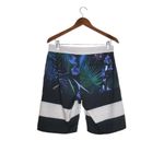 Vans  Era Black/Multicolor Striped Tropical Floral Print Swim Boardshort Trunks Photo 3