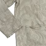 Chico's Textured Floral Lace Trimmed Cardigan Jacket Womens Size XL Photo 3