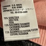 Womens sz38/medium Escada silk/cashmere/cotton blend tank top blouse Pink Photo 6