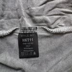 POL  Charcoal Gray Boho Embellished Pocket Tee One Size Short Sleeve Top Photo 5