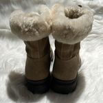 L.L.Bean Tan Suede Shearling Boots Size 10 Fisherman Core B77 Tan Photo 6