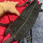 Burberry . Red Nylon Tote Bag Photo 11