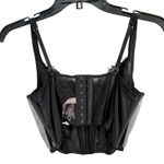 Victoria's Secret Dream Angels Corset Top Womens M Black Unlined Lace Up Romantic Photo 7
