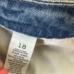 American Eagle  Distressed Shorts Sz 18 Light Medium Wash Denim Raw Hem Photo 9