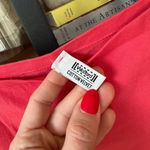 Wolford Cami Tank Top sleeveless square neck tee coral red spaghetti straps Size M Photo 2