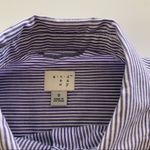 Via Penny Lane Reworked Apparel | Pink Floyd Striped Button Up Shirt Small Blue Photo 4
