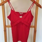 Sussan Red Spaghetti Strap Camisole Top Shirt Photo 0