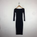 SER.O.YA Irene Black Off Shoulder Cut Out Bodycon Midi Dress Small Emo Goth Photo 14