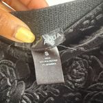 AQUA Black Velvet Floral Embossed Ruffle Mini Skirt sz S Witchy Goth Photo 3