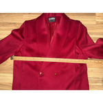 Vintage Karen Petites Red Wool Coat Made In USA Measurements In Pictures Size undefined Photo 10