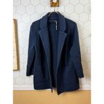 Quince  Navy 100% Organic Cotton Knit Blazer - Size - Medium Photo 6