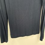Three Dots  Blue Cowl Neck Long Sleeve Stretch Ribbed Blouse Top Size Xs X-small Photo 9