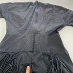 Bibhu Mohapatra Collective Dress Womens‎ 8 Black Cutout Fringe Poplin Midi Photo 9