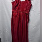 Three Floor  Rent the Runway Stripe one shoulder Margaux jumpsuit Sz 6 $360 Photo 10