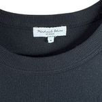 Michael Stars  Black Wren Midi Dress with Slit Ribbed Knit Size Medium Photo 4