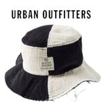 Urban Outfitters  BDG checkered raw edge black and white corduroy bucket hat Photo 1