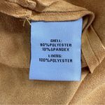 Bagatelle Sienna Brown Drape Front Faux Suede Jacket size Small Long Sleeve Soft Photo 11