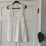 Sézane SEZANE Naide Mini Dress White Lace Ecru FR 38 US Size 6 Bridal Paris Sold Out Photo 13
