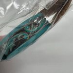Justin Boots Justin Turquoise Leather Bracelet Tooled Western Cuff Cowgirl Jewelry NEW Photo 3