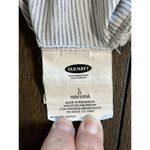 Old Navy  Active Wear Women Tank Top White Black Striped Semi Fitted Racer Back L Photo 7